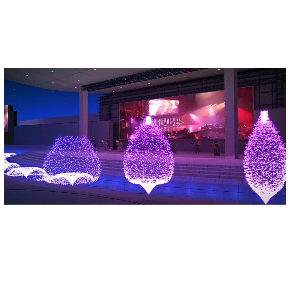 Popular outdoor Decorative musical dancing water fountain with colorful LED underwater fountain lights for garden pond fountain