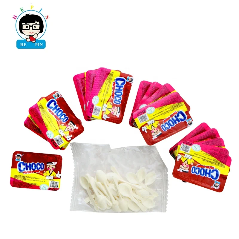 OEM Order Box Packing 5g 3 Colours 3 Flavours Chocolate Cup Choco Candy Jam For Kids