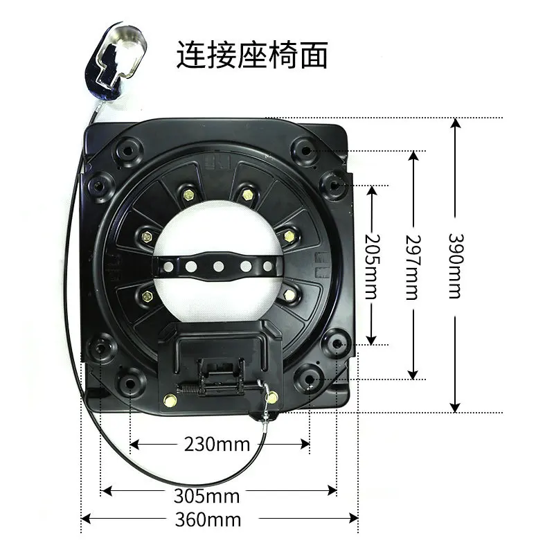 3.0mm Steel Plate Swivel Seat Base 360 Degree Rotatable for RV Van Camper Boat Truck Bus Seat Swivel Base with Control Switch