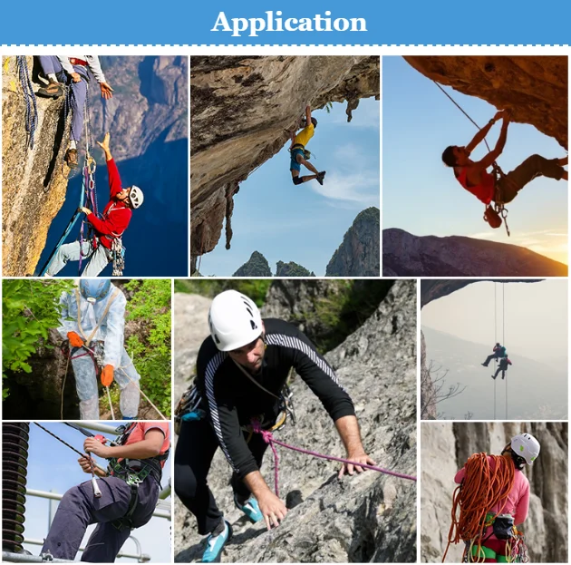 Best Quality Nylon High-Strength Polyester 10Mm 12Mm 20Mm Rock Climbing Rope