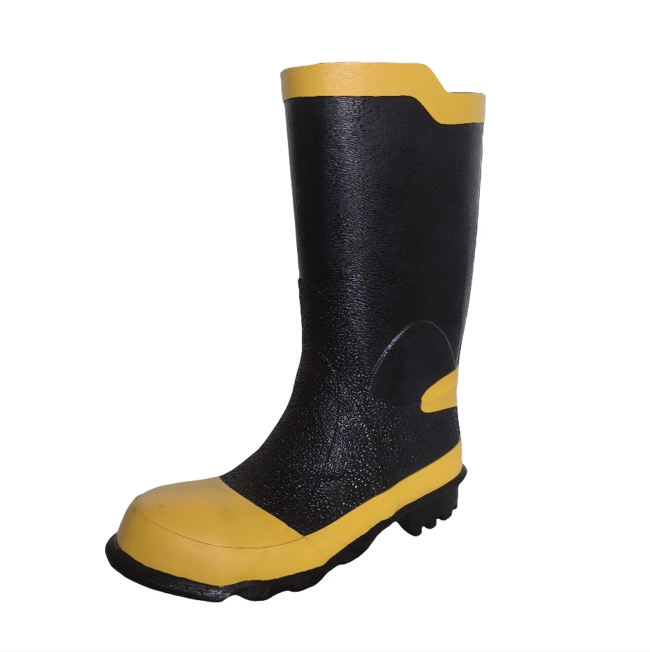 Rubber Boots for men Work Boots Puncture-Proof with Steel Toe Waterproof Durable Hunting Boots for Manufacturing Construction