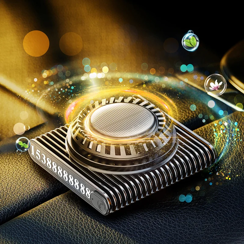 New Model Car Air Fresheners Solar-Powered Fragrance Premium Car Accessory Car fresheners Diffusers for Essential Oils