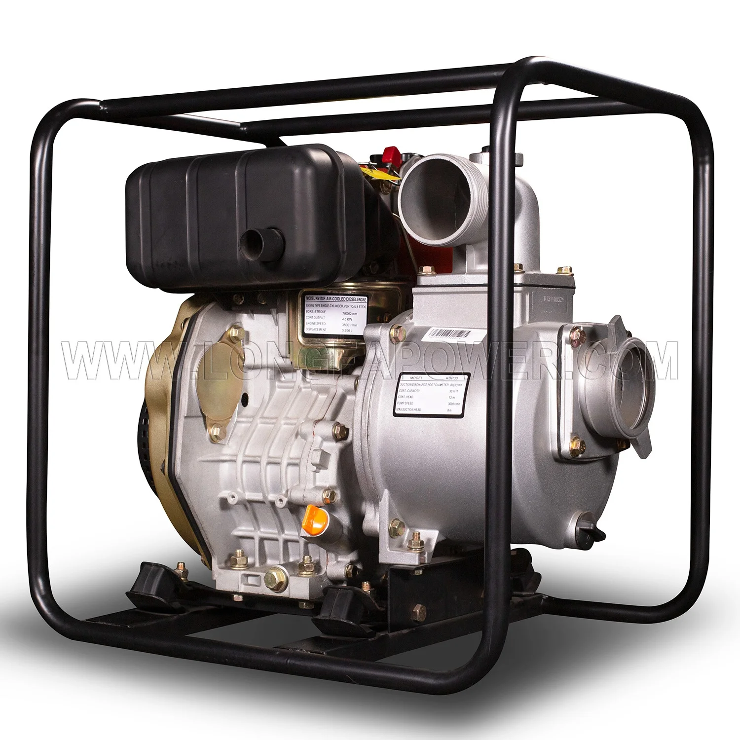 2 3 4 6 inch 2inch 3inch 4Inch 6inch 2 inch 3 inch 4 Inch KAMAKIPOR Portable Petrol Diesel Engine Water Pump Set for Irrigation