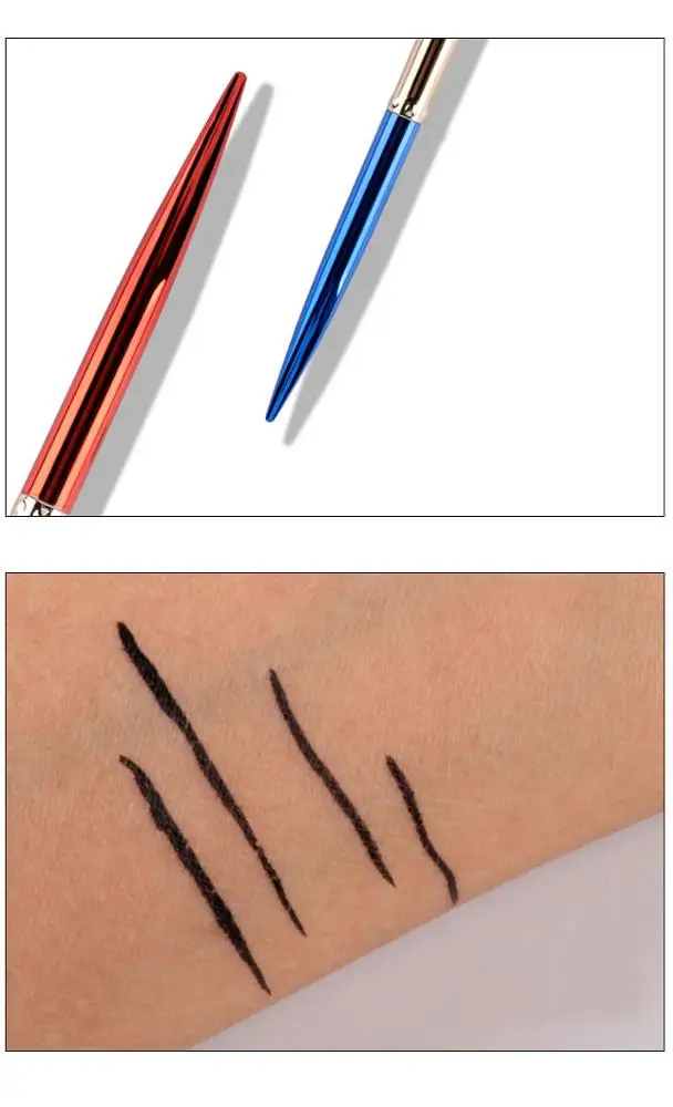 
Fashion Waterproof Vegan Natural Easy Wear Brightening Big Eye Shimmer Glitter Matte Eyeliner Pen Private Label Liquid Eye Liner 