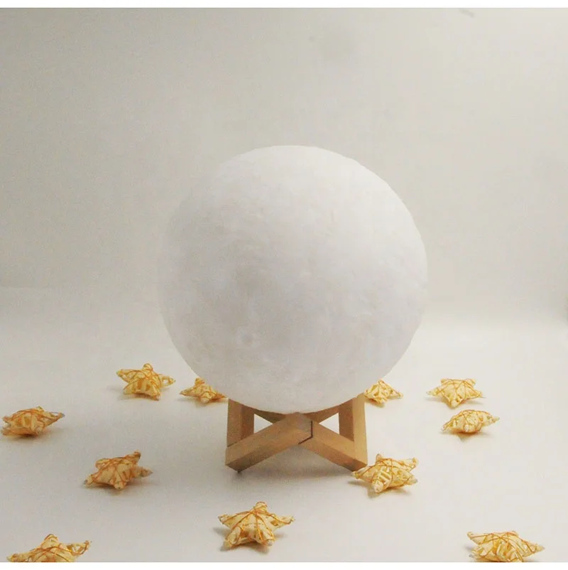 Amazon hot selling 3D print creative gift LED Night Light 3d moon lamp color changeable