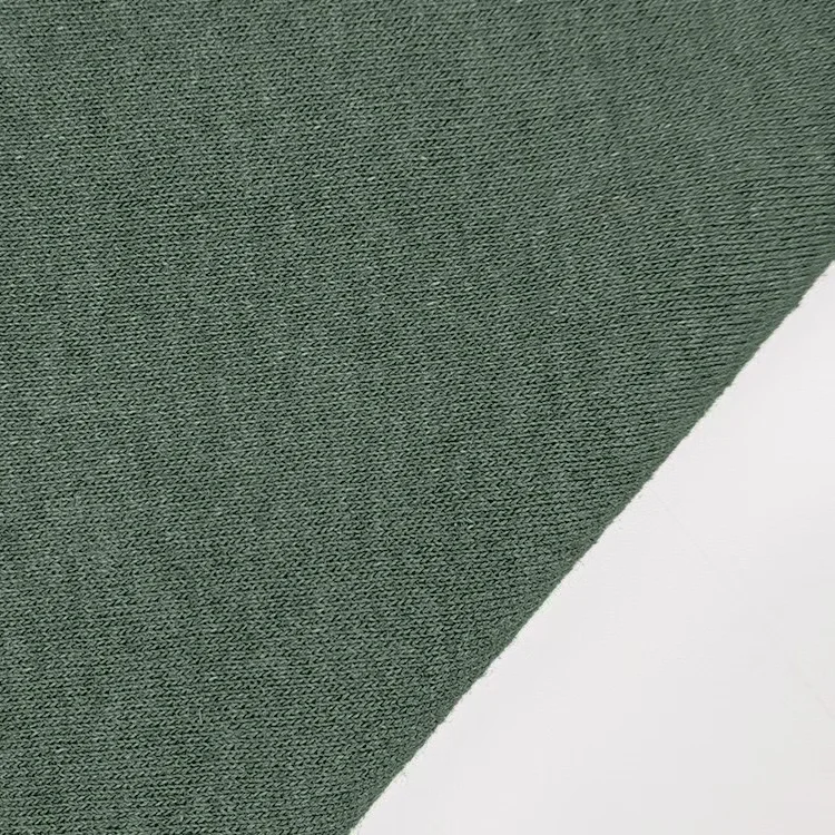 Wool/polyester Cotton French Terry Hoodie Fabric Textile Raw Material Fleece Heavyweight Cotton Knitted French Terry Fabric