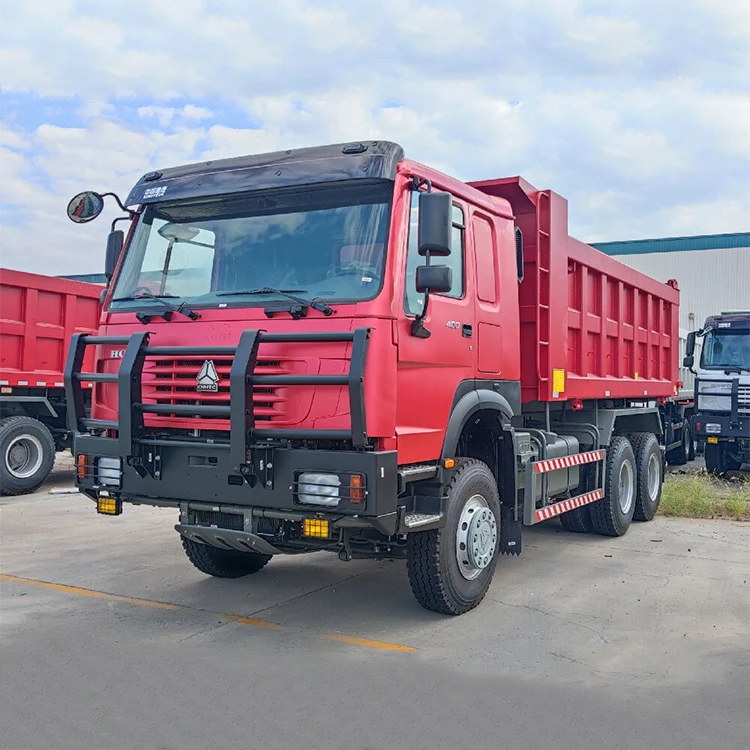 Highly Efficient Engine Sinotruk HOW0 380 400HP 6*6 18 Cubic Meters 10 Wheeler Dumper Manual Truck