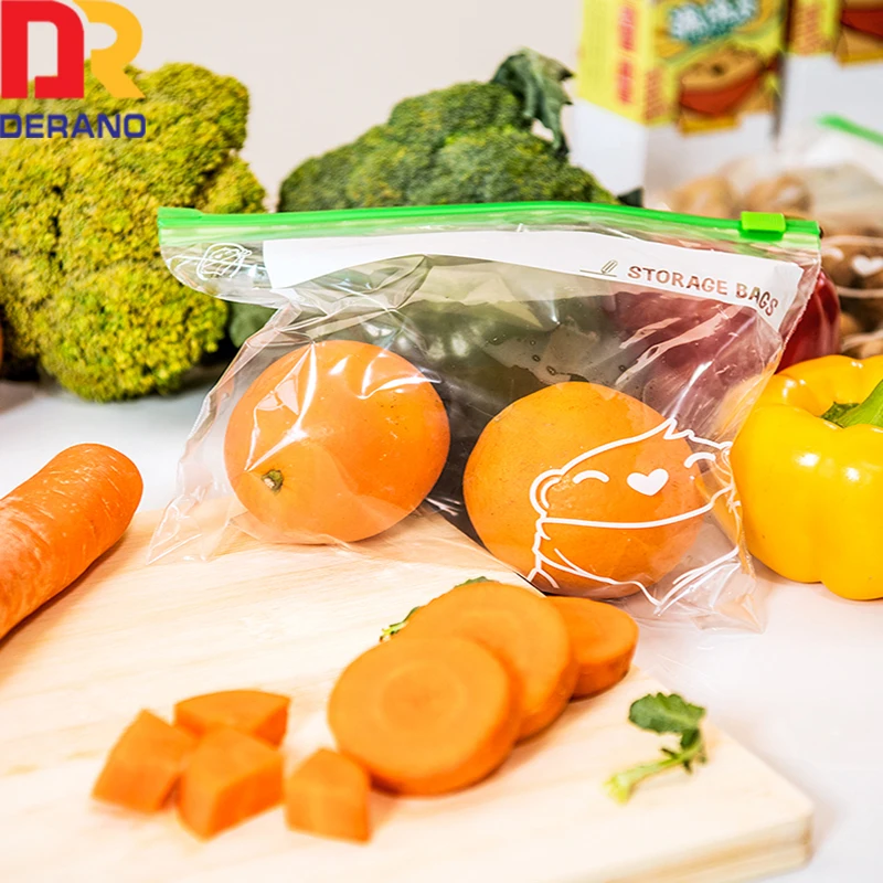 Factory Direct Resealable cookie Jewelry Slider Packaging Bags Plastic Transparent Freezer Zipper Bag for Food Saver