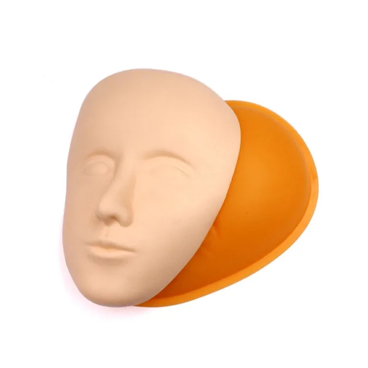 Silicone Permanent Makeup Tattoo Training Closed Eye Practice Tattoo Head Mannequin