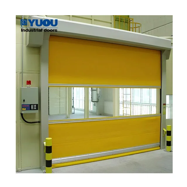 YUOU Automatic dust proof Car wash PVC Fast Rolling Shutter high speed Door