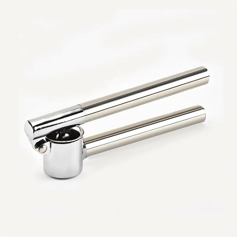 Competitive Price Kitchen Gadget, Manual Garlic Grinder And Peeler Set Stainless Steel Garlic Press Crusher