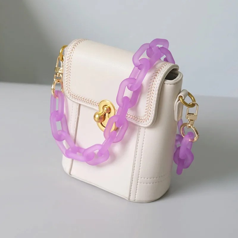 Wholesale DIY Colorful Acrylic Chain Crossbody Phone Straps Ornament Accessories Shoulder Bag Phone Purse Handbag Chain