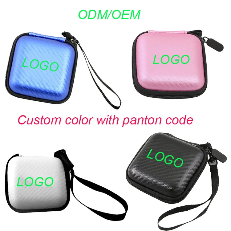 Hard Shell Waterproof EVA Leather Carring Case for Earphone/Earbud