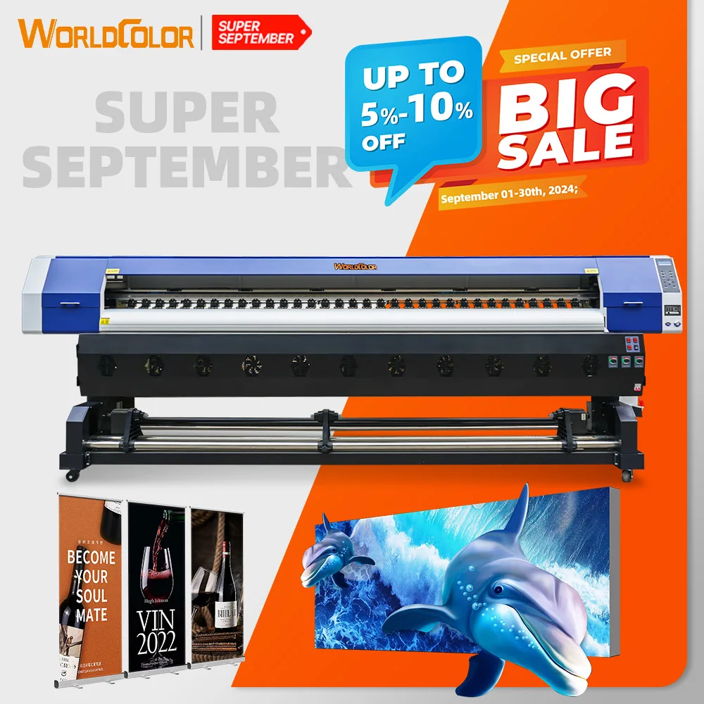 Big Discount  factory direct sale eco solvent new update 3.2m large format inkjet plotter printer F1080A1/i3200 head optional