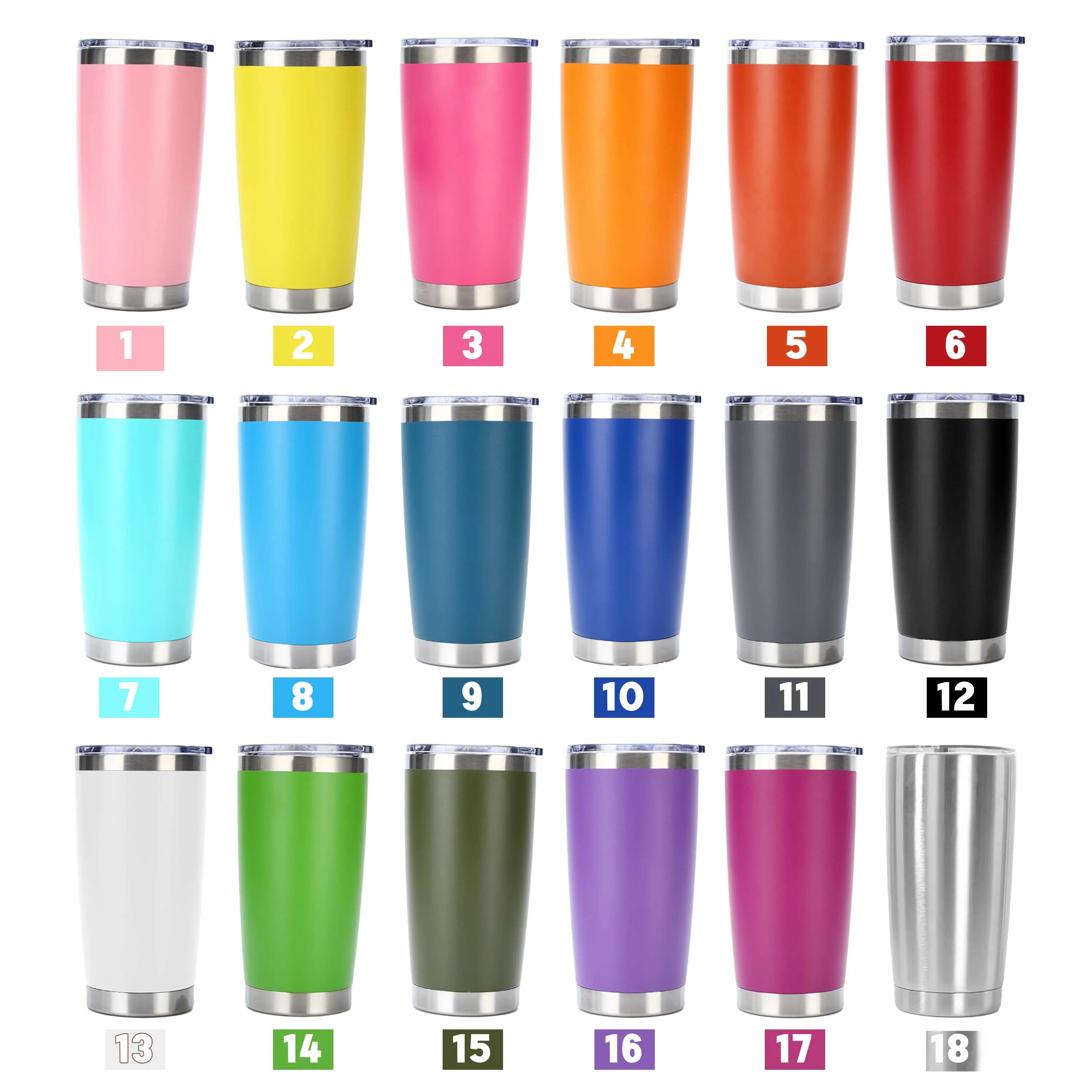 Tumblers Mugs Wholesale Printed Stainless Steel Travel Coffee Mug With Straw Custom 20Oz 30Oz Coffee Tumbler Stainless Steel