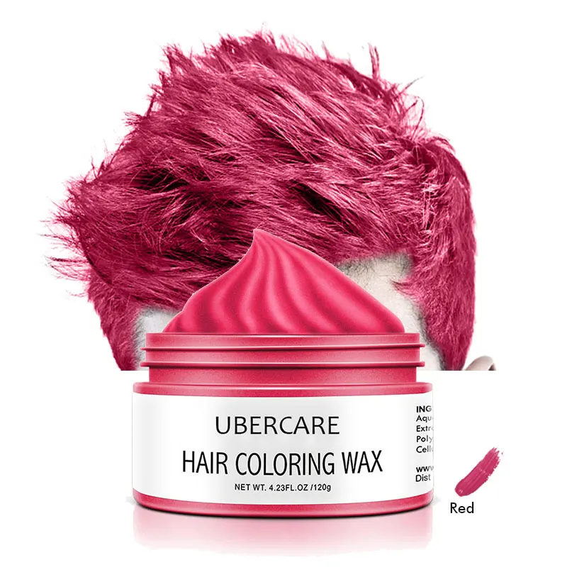 Factory Price Private Label Available Fashion Gummy Hair Wax Styling Temporary Hair Color Wax