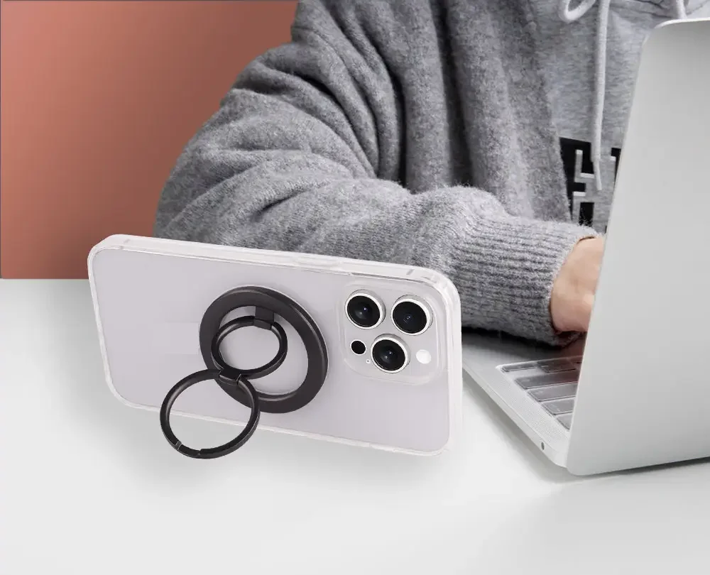 Magnetic Phone Ring Holder  Desktop Metal  Adjustable Stand Way Holder For iPhone Finger Holder Cell phone Kickstand