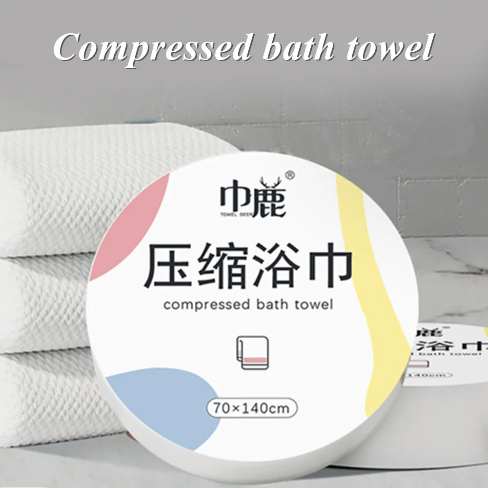 Disposable Compressed Paper Towels One-Time Use Bath and Travel Towels Convenient Tablet Design for Easy Storage and Use