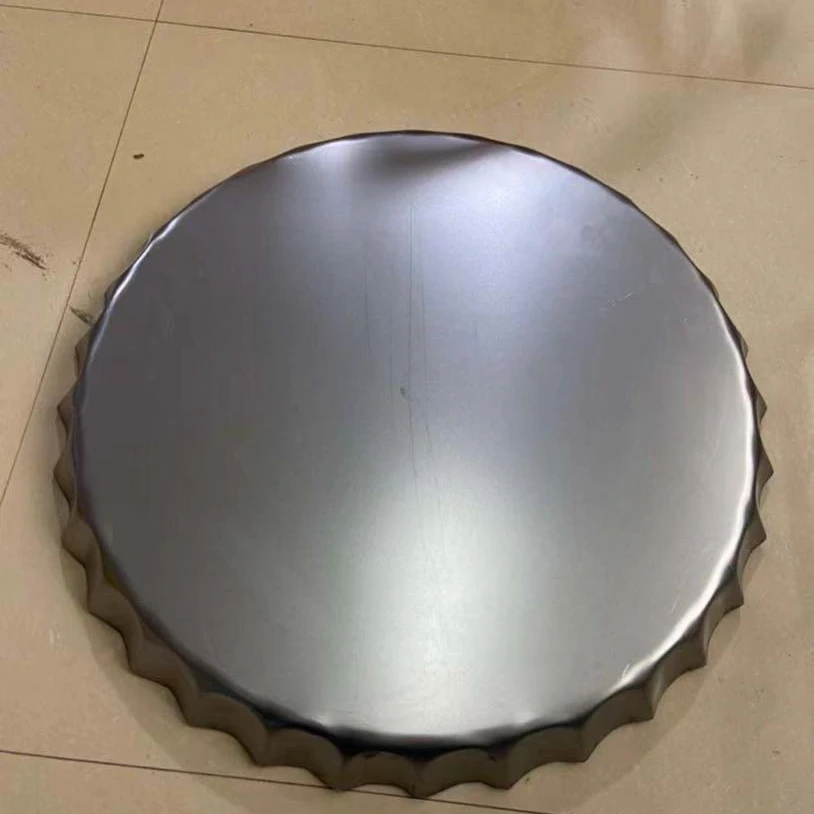 2024 China factory Vintage European Beer Bottle Cap Decoration Metal Wall Clock