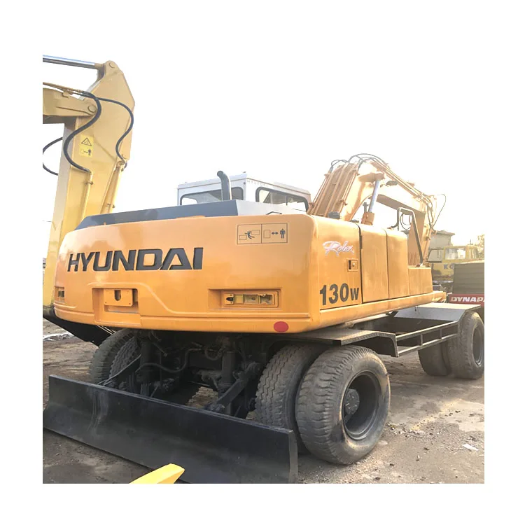 used hyundai R130W-5 wheel excavator South Korea Hyundai R130W 130 140 wheel excavators for sale