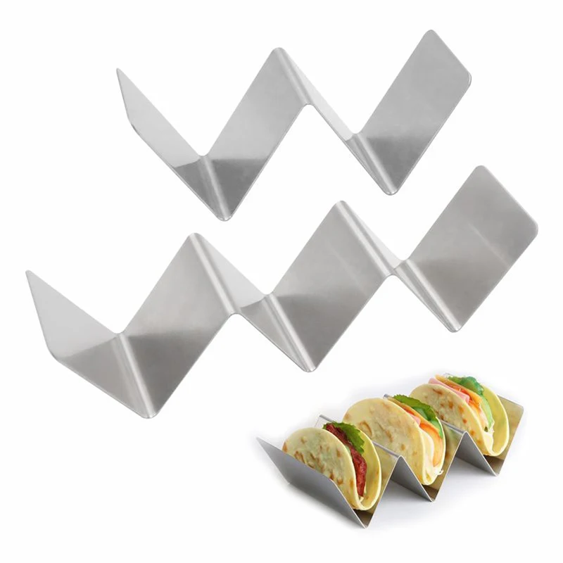 Top Seller 2023 Food Grade Stainless Steel Taco Holder Stand Taco Rack