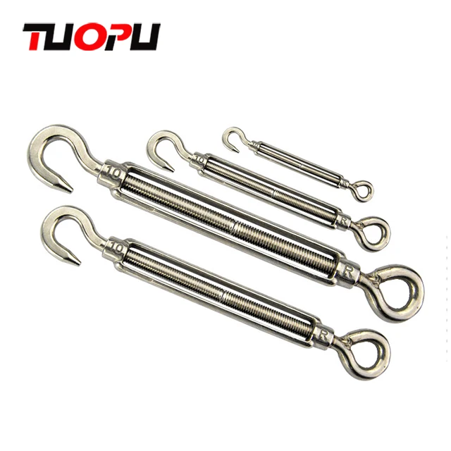 Construction turnbuckle,standard hook eye turnbuckle ,eye-eye drop forged turnbuckle