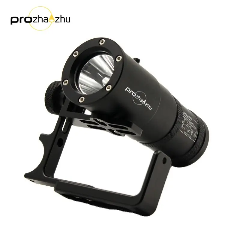 Underwater Diving Flashlight IP68 150M 2500 Lumen Hand Held Diving Light with Goodman Handle