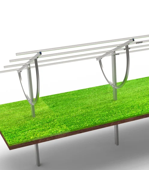 Adjustable solar ground mounting bracket