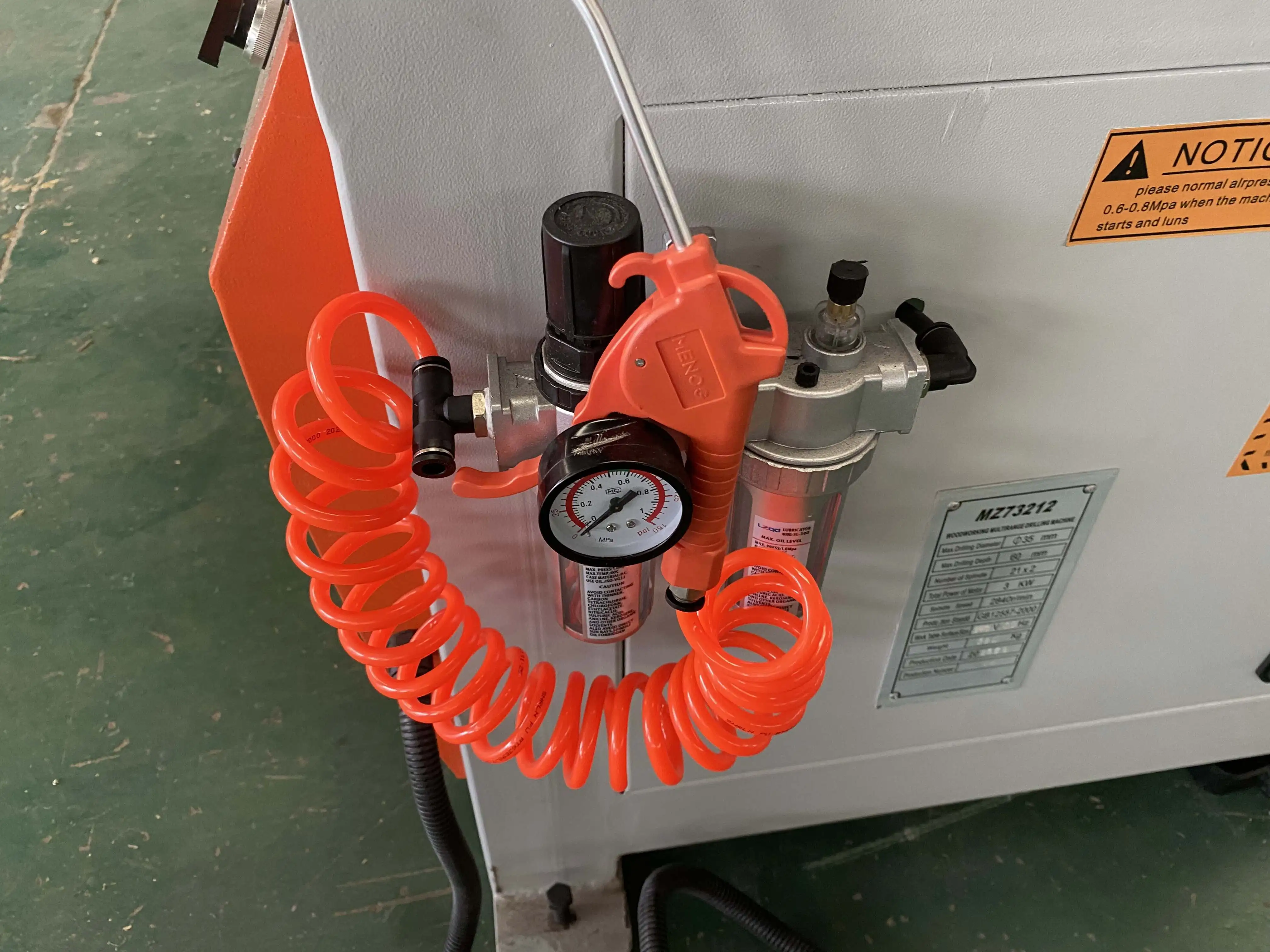 Double-line Carpenter Multiple Drilling Machine Wood Boring Machine Drilling Machine