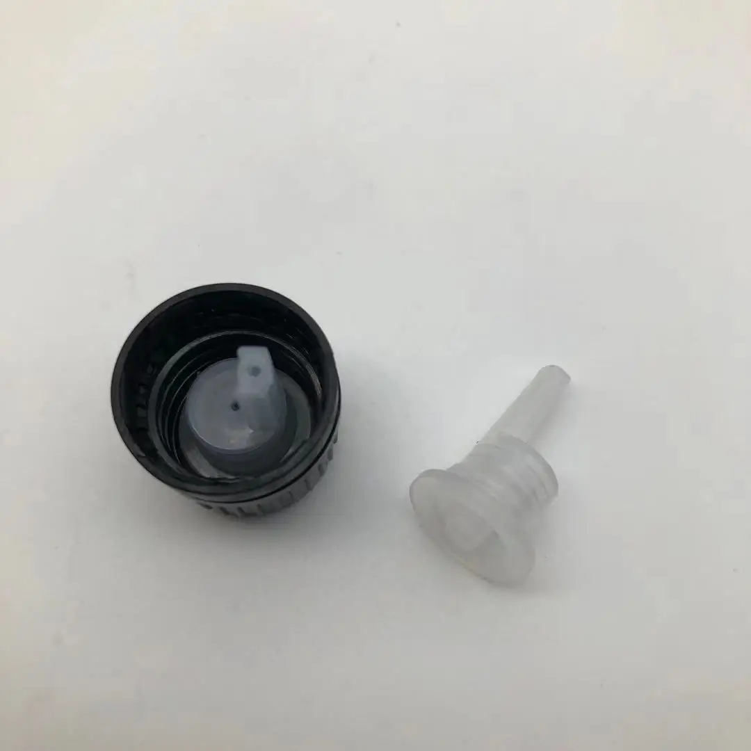18mm Black Tamper Evident Dropper Cap,euro dropper black tamper evident cap for essential oil aromatherapy cosmetic containers