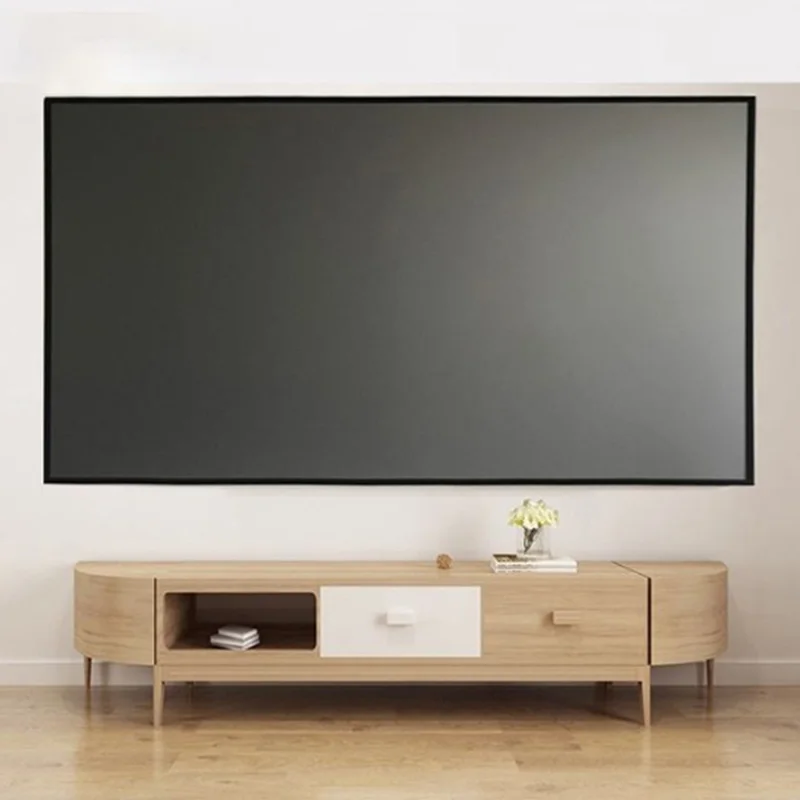 High End 100 120 inch 16:9 Home Wall Mounted Fixed Frame Anti Light 4K Video Ust Projection Screen Clr Alr Projector Screen