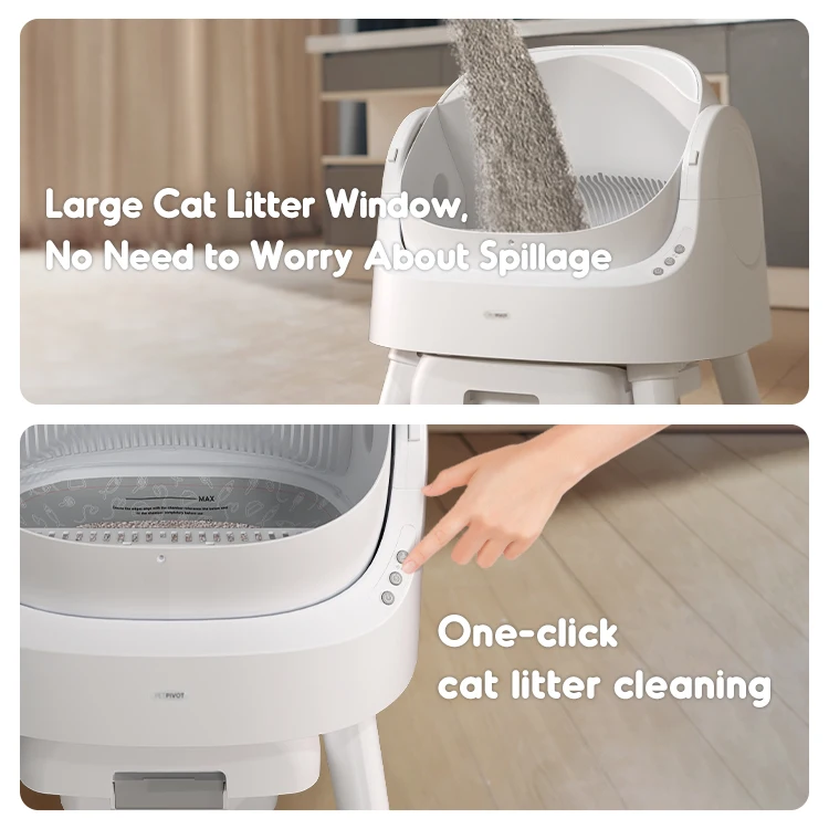 Automatic cat litter box self cleaning cat toilet super large open type electric excrement shovel machine