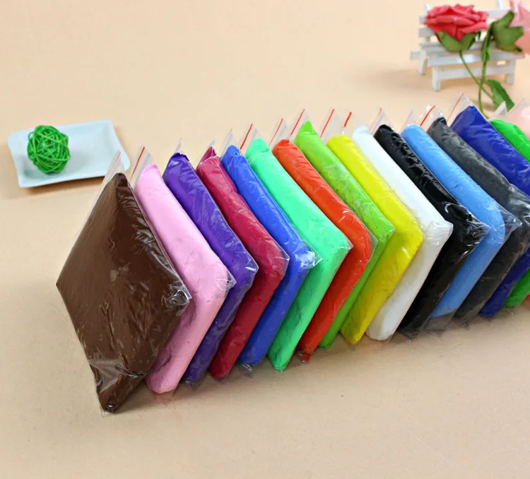 48 Colors Oven Bake Modeling Clay dough & Slime Set Art  Polymer Clay Kit with 5 Sculpting Tools Ultra Light Clay