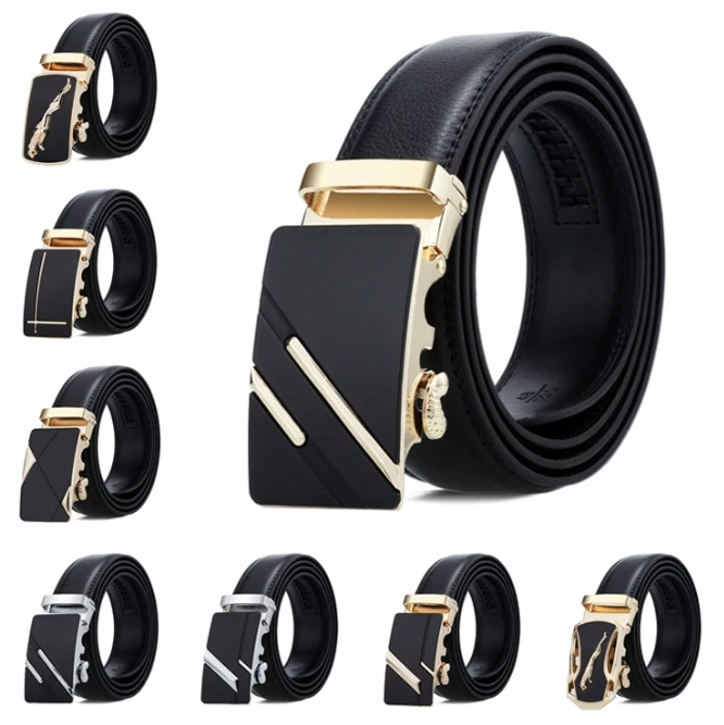110/120/125 cm Length Real Top Cowhide Leather belt for men with Customize Metal Buckle