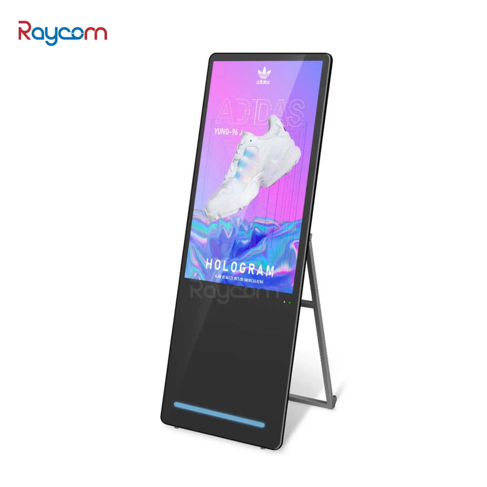Raycom P8 43-Inch Indoor Portable LED Light Panel Poster Display LCD Advertising Billboard Standing Digital Media Poster