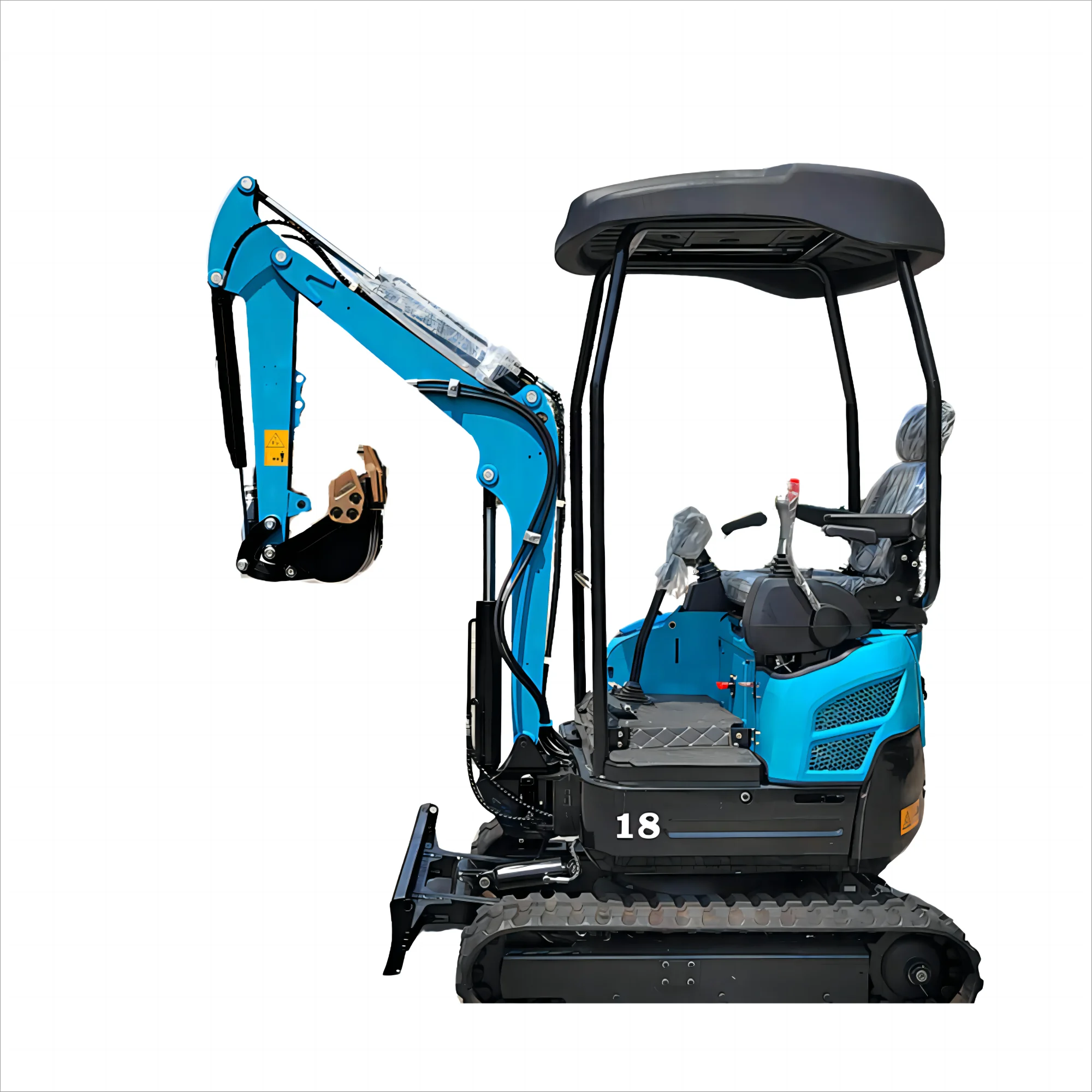 Construction Machinery 1.8Ton Plus Small Excavator with Roof Chassis Telescopic Track Excavator