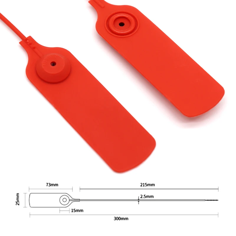 OYPS104 shoes bags clothes  security seal tag with logo printing 30cm length