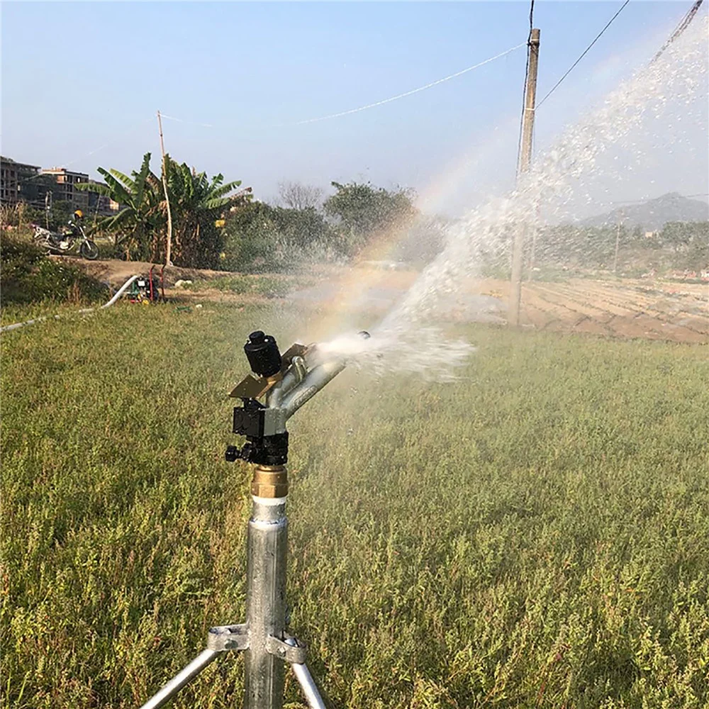360 Degree 2 Inch Rocker Impact Sprinkler Long Distance Agricultural Farmland Lawn Orchard Irrigation Rain Gun