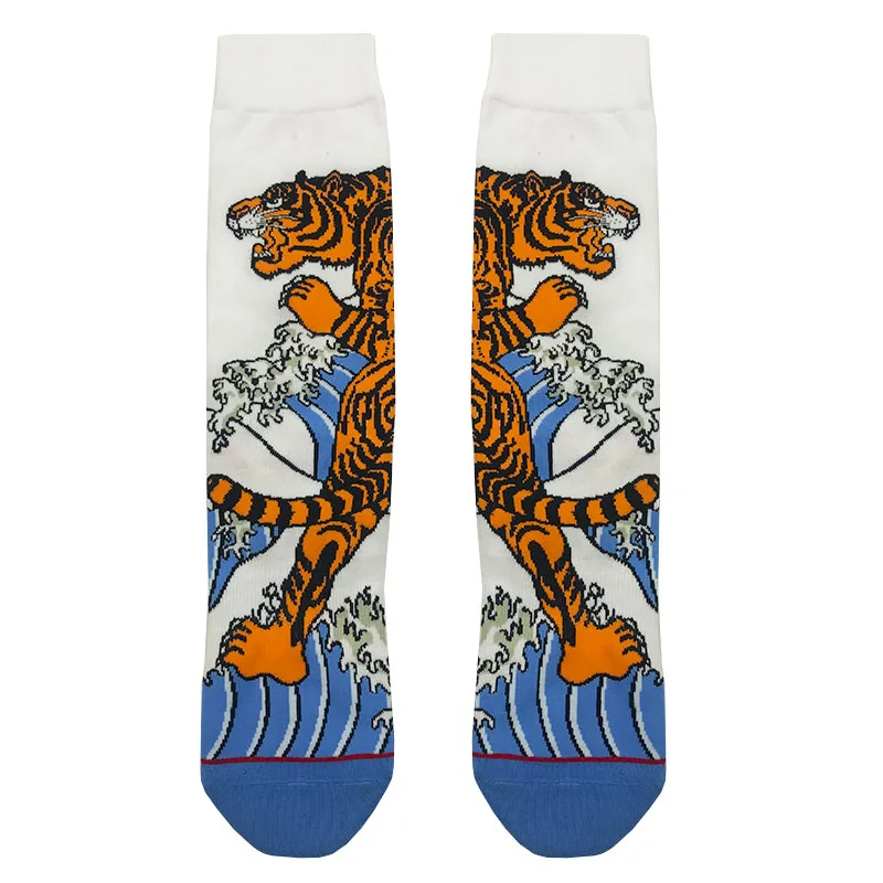 Custom Design GOTs Certified Novelty Sustainable Bamboo Organic Cotton Socks