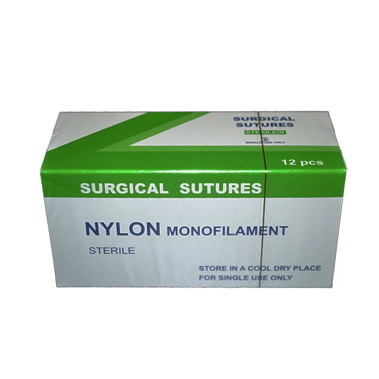 Одноразовые медицинские стерильные монофиламентные нейлоновые хирургические швейные иглы