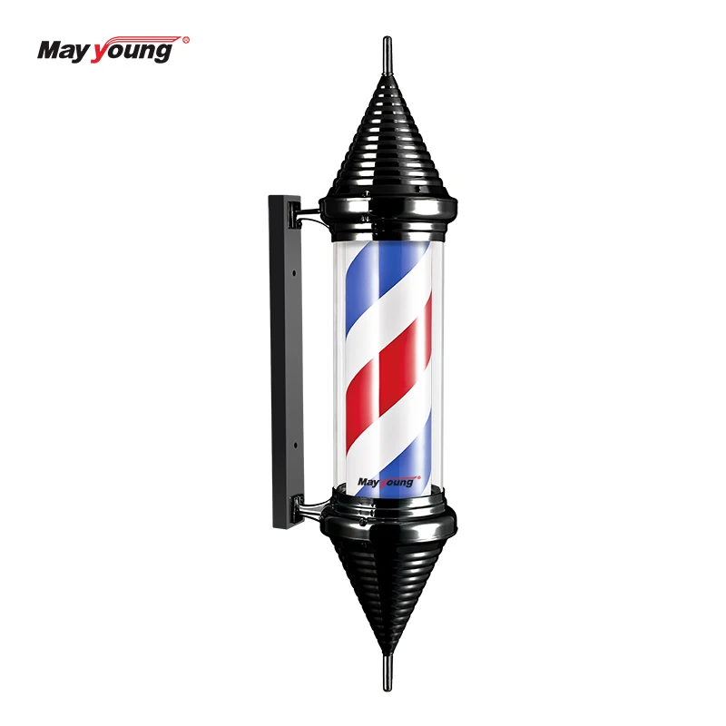 M312 Hair salon sign Large spiral shape Rotating barber pole lighting for barber shop