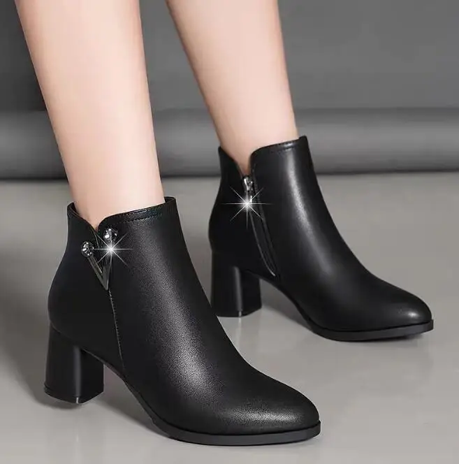 Fashion High Quality Boots Women Shoes Autumn And Winter Comfortable Warm Ankle Women Shoes Boots
