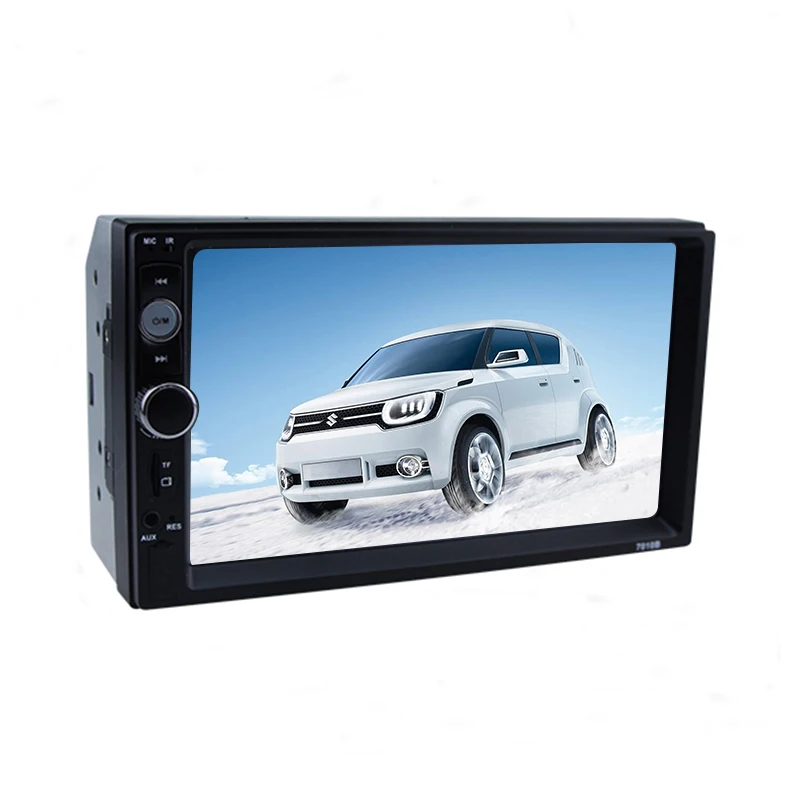 7 inch 1080P HD Double Din Stereo Car Receiver with USB  TF FM Rear View
