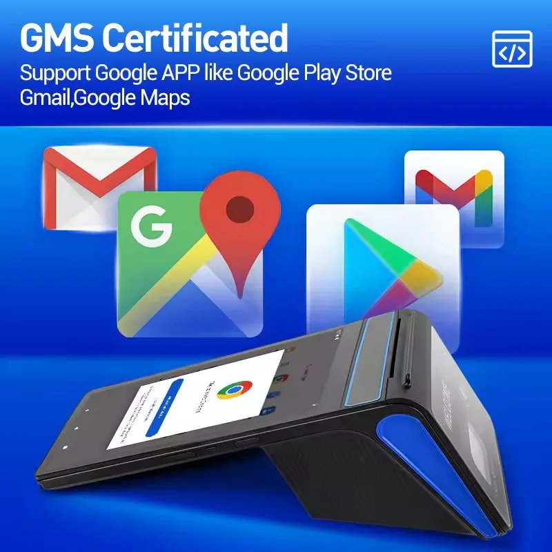New retail mini mobile wireless handheld smart 4g 58/80mm printer qr code barcode scanner nfc payment android pos terminal