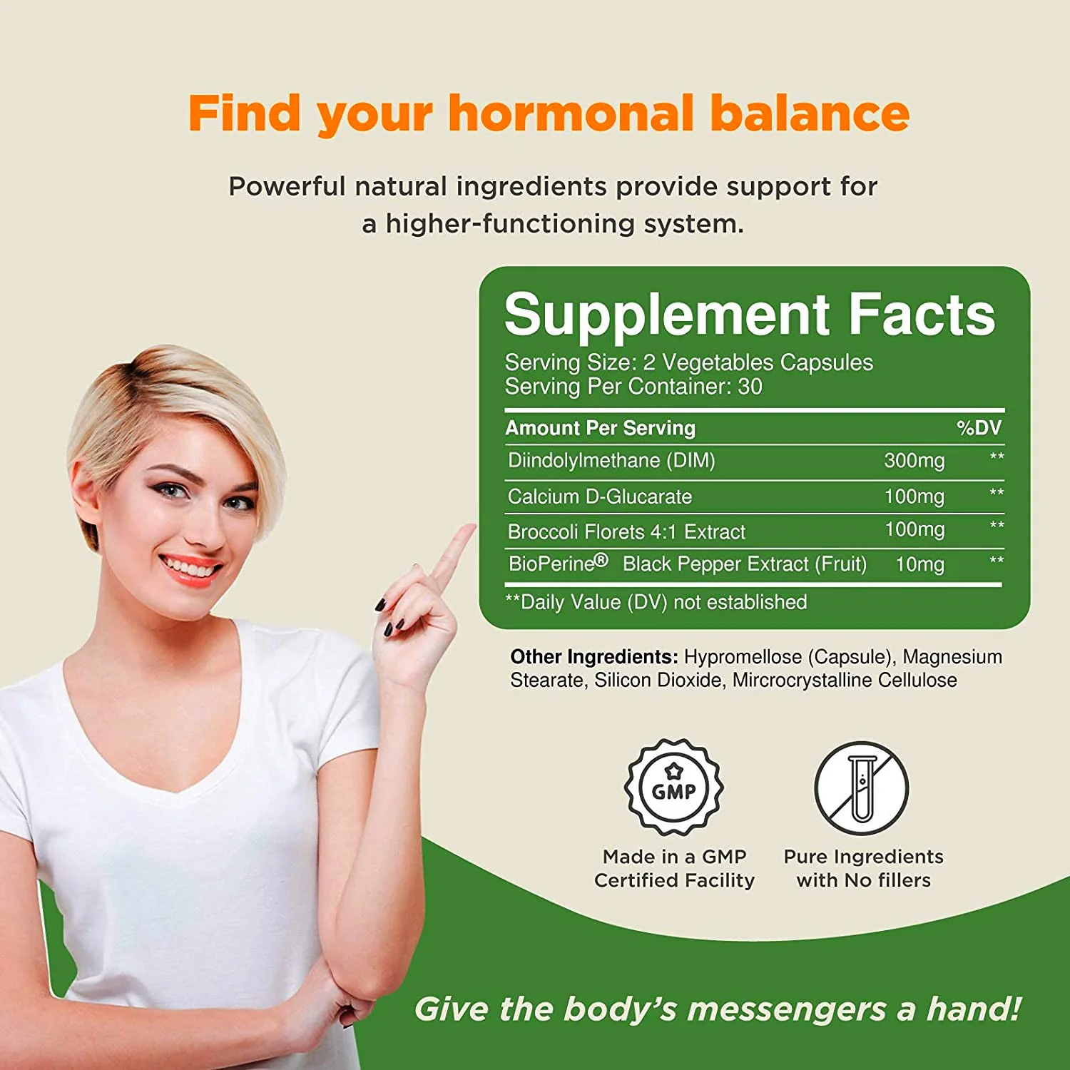 Private Labels Healthcare DIM Supplement 250mg DIM Capsules Pills Esto Blocker Capsules Diindolylmethane DIM