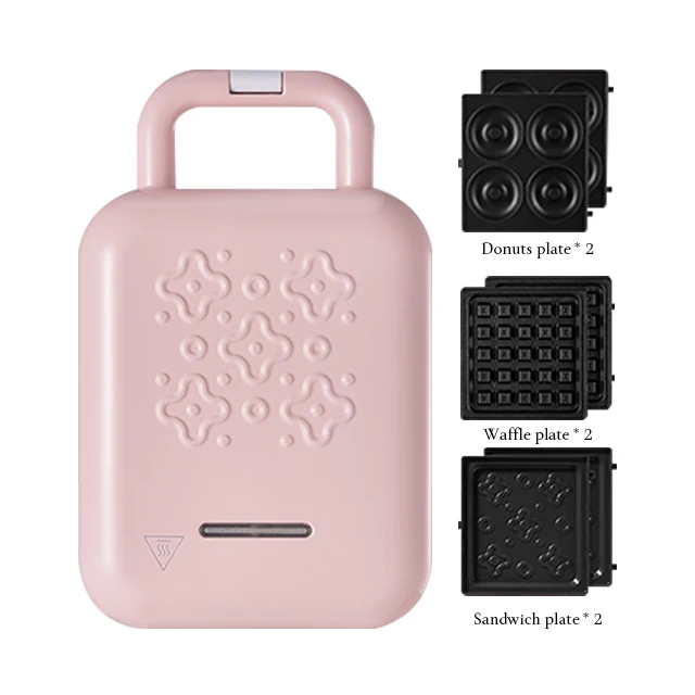 Customized household non stick 3-in-1 breakfast machine professional sandwich maker waffle biscuit maker breakfast maker