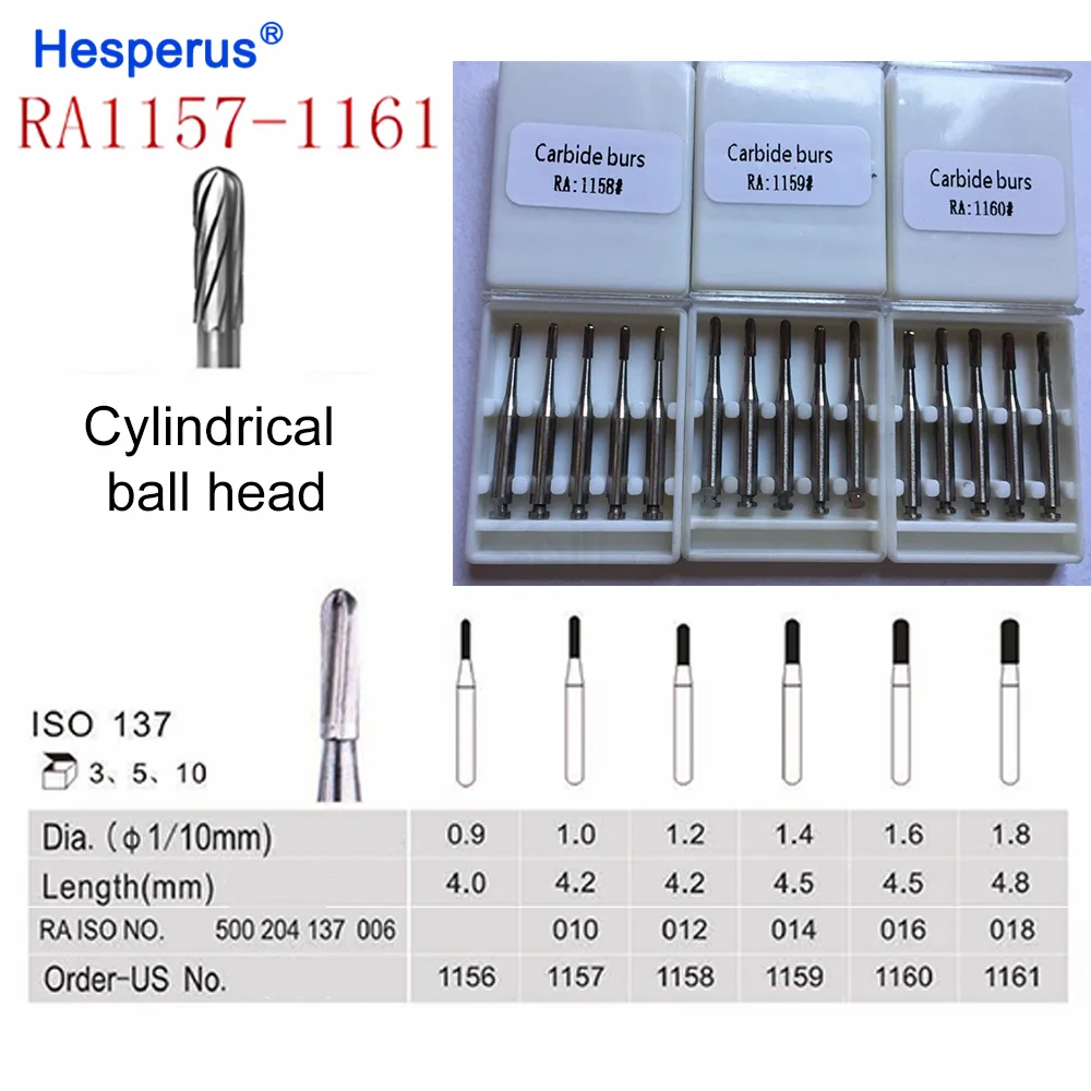 Dental Burs Low Speed Tungsten Carbide Burs Dental Instruments RA /RA long Tungsten Carbide burs with ball