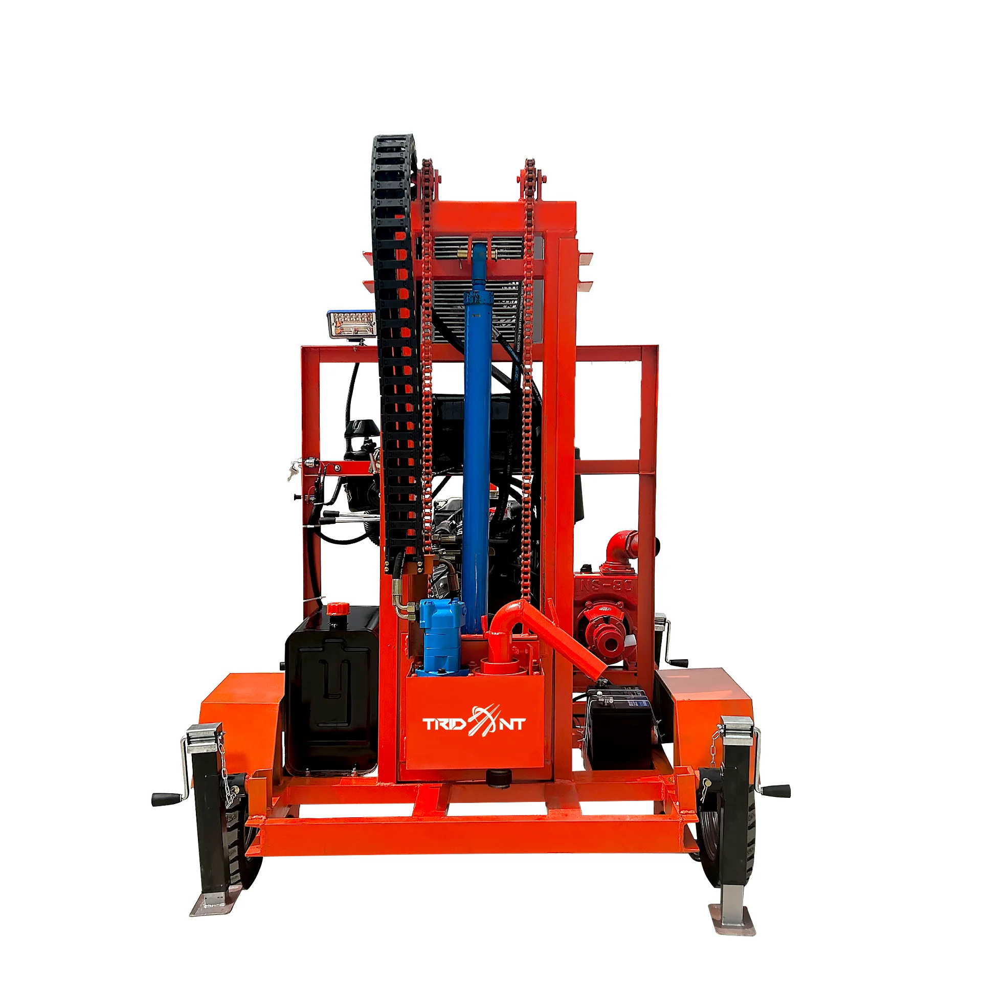 JSL-260 200m deep 61hp four-cylinder diesel hydraulic drilling rig water well drilling rig portable drilling rig