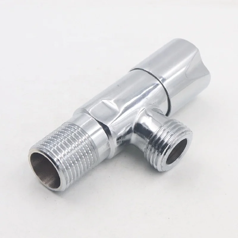 Горячая Распродажа, верхняя готовая поверхность, керамический картридж 1/2 дюйма, Цинковый угловой клапан с пластиковой ручкой