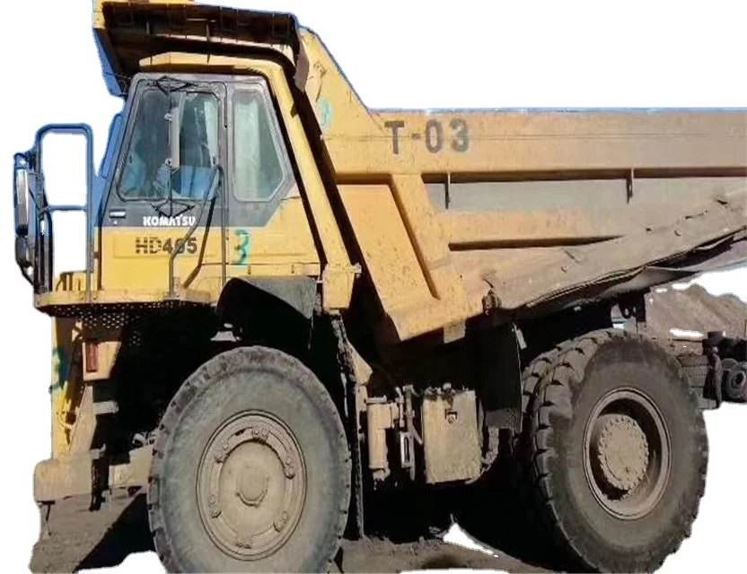 usedkomatsu dumper truck HD465 ,40 ton / 4x4  6x4 dump truck tractor with diesel engine made in Japan for sale.